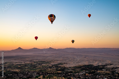 Hot air baloons over egypt