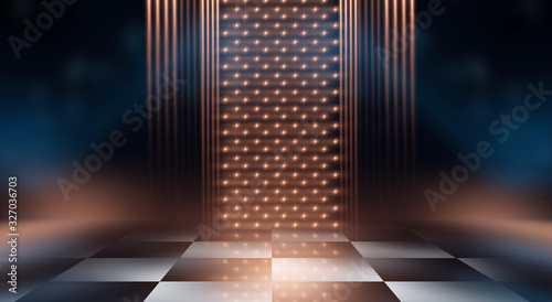 Abstract futuristic scene. ...