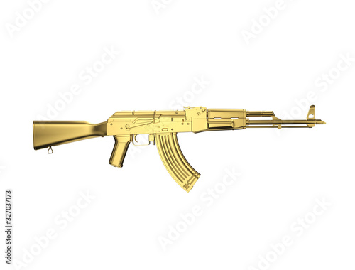 Canvastavla high-quality 3D render of the AK 47 assault rifle