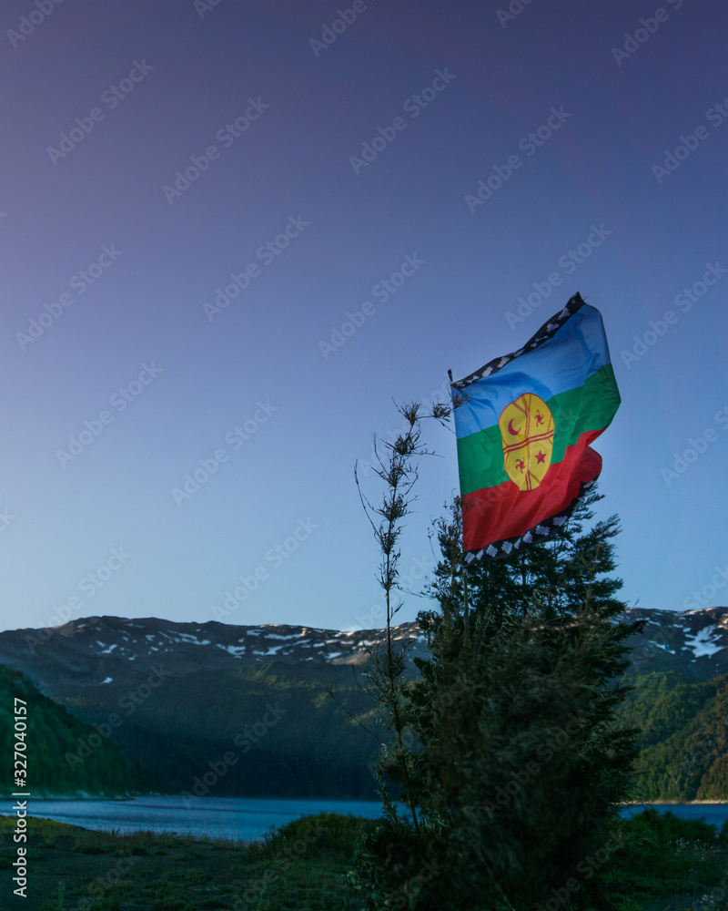 Bandera Mapuche Chile Stock Photo Adobe Stock