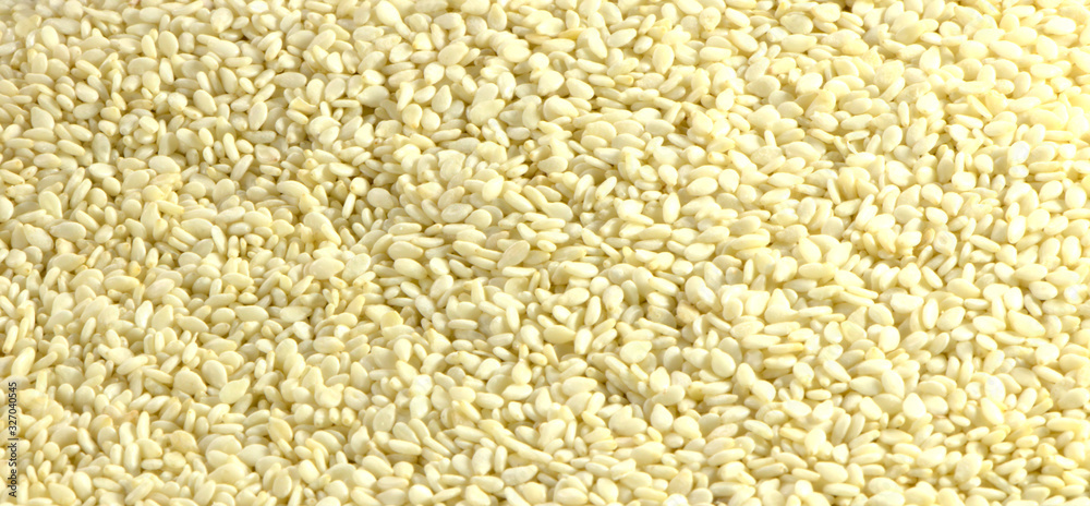 Sesame seeds close-up. Natural healthy food for vegetarians. Background from sesame seeds. Sesame seeds close-up. Natural healthy food for vegetarians. Background from sesame seeds.