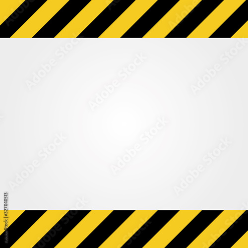 Illustration of yellow and black stripes.a symbol of dangerous and radioactive substances.The sample is widely used in industry.Vector Illustration