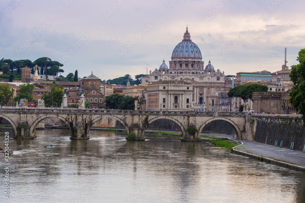 Vatican under rain