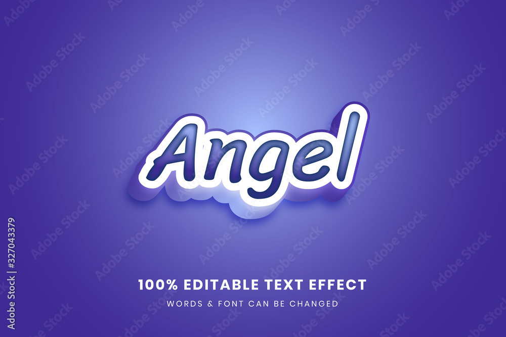 Fototapeta premium Angle 3d editable text effect