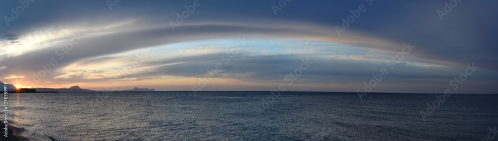 Panorama Abend bei Rethymnon, Kreta