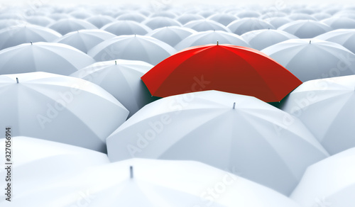 Different, unique and standing out of the crowd