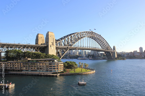 Sydney Harbor Bridge, from the back of a Cruise Ship © Wayne