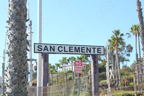 San Clemente Railroad Sign photo