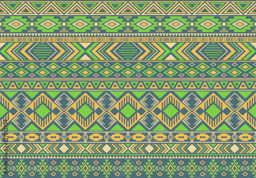 Indonesian pattern tribal ethnic motifs geometric seamless vector background. Rich ikat tribal motifs clothing fabric textile print traditional design with triangle and rhombus shapes.