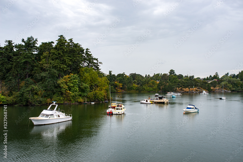 Boats on the Gorge Waterway in Victoria Boats on the Gorge Waterway in Victoria