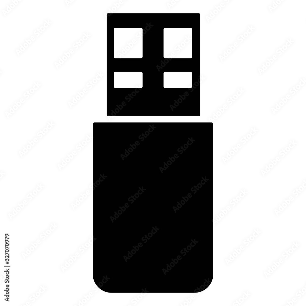 USB flash drive icon. Memory stick symbol. Storage concept. USB flash drive icon. Memory stick symbol. Storage concept.