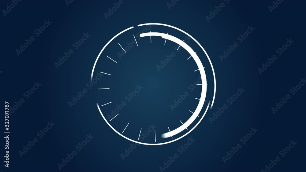 Motion graphic moving circle and line at center frame. Moving element