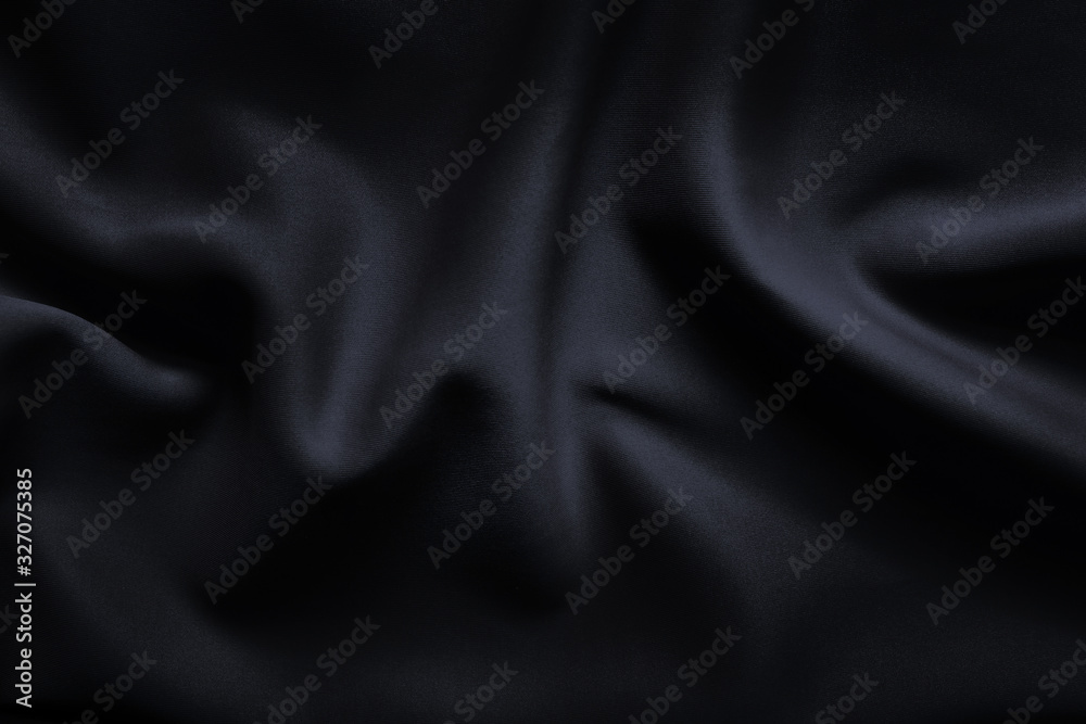 Obraz premium Czarne płótno tło i tekstura