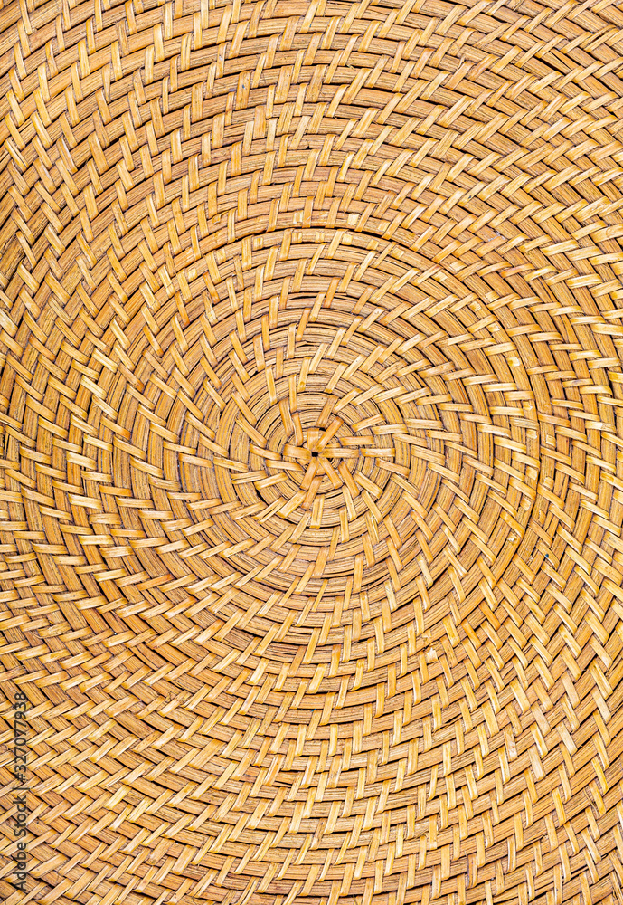 Naklejka premium Gros plan d'un tressage en osier - Texture
