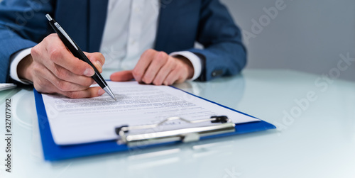 Person Signing Contract