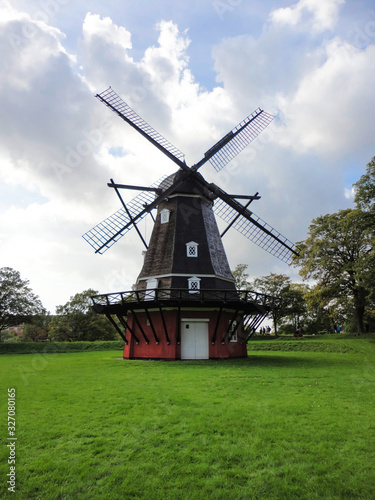 Windmill . Kastellet, Copenhagen, Denmark. September 24, 2011
