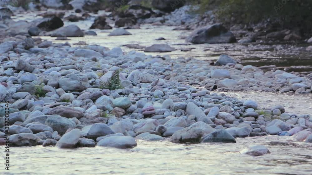 Mountain river for fly fishing slider shoot. Water on mountain river. Mountain river rapids Mountain river for fly fishing slider shoot. Water on mountain river. Mountain river rapids