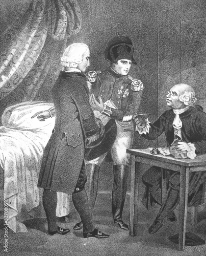 Napopeon has discussion in the old book Napoleon, by A. Lacrosse, Bruxelles, 1838