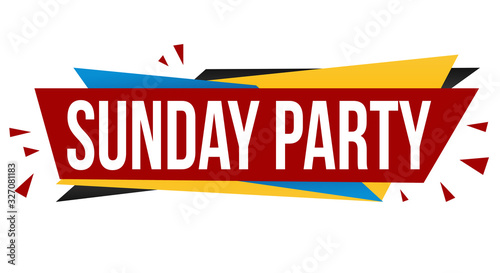 Sunday party banner design