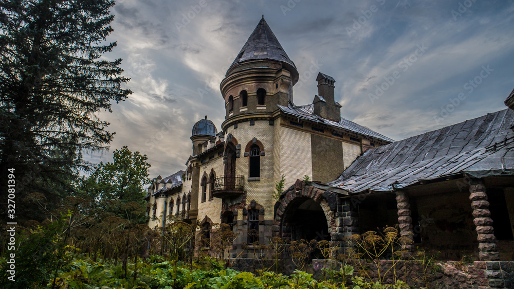 The magnificent and abandoned mansion of the merchant Eliseev, looks like a princess castle.