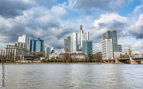 View of the city skyline of Frankfurt am Main