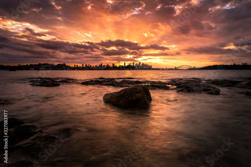 Sydney Harbour at sunset, Sydney Australia