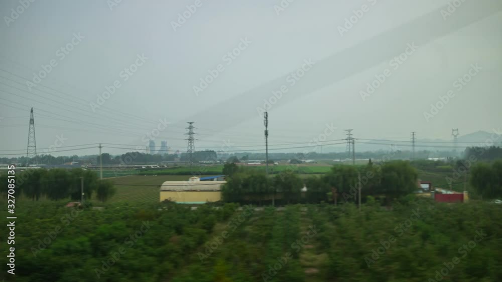 day time nanjing city to hangzhou train road trip side window pov timelapse panorama 4k china day time nanjing city to hangzhou train road trip side window pov timelapse panorama 4k china