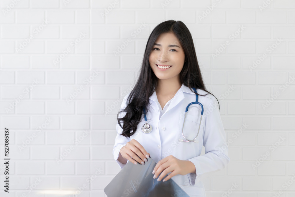 female medicine doctor explains to patient diagnosis pointing with tablets to x-ray picture. Patients listening carefully specialist recommendations. Medical care concept. Radiologist traumatologist female medicine doctor explains to patient diagnosis pointing with tablets to x-ray picture. Patients listening carefully specialist recommendations. Medical care concept. Radiologist traumatologist