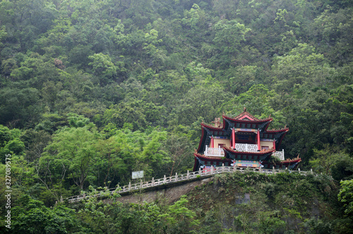 Changchun Shrine (Eternal Spring Shrine), landmark and a memorial shrine complex in Taroko National Park in the town of Xiulin, provincial Hualien, Taiwan m