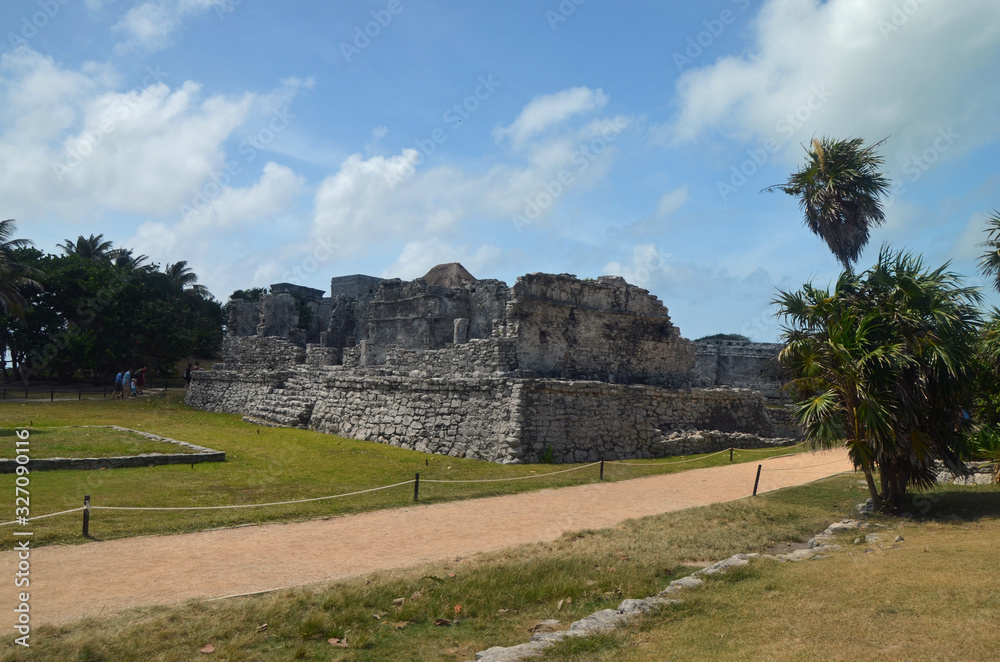 mayan ruins of ancient fortress