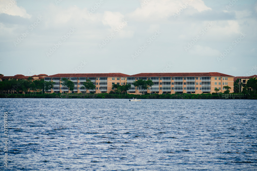 Fototapeta premium the peace river at Punta Gorda and Port Charlotte