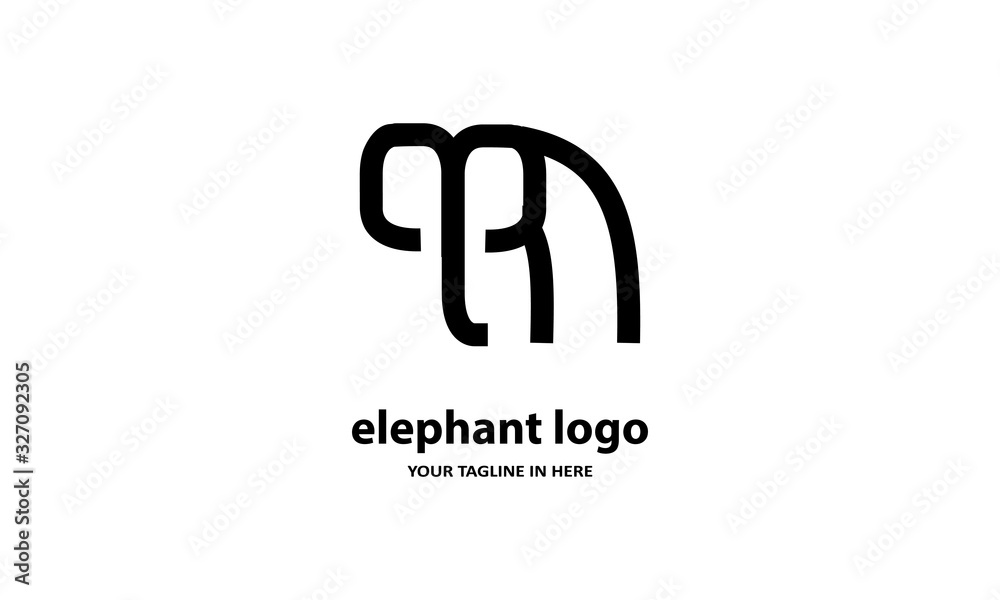 The concept of modern Sderhana elephant logo design is easy to remember The concept of modern Sderhana elephant logo design is easy to remember
