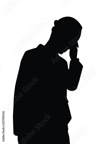 Engineer silhouette vector