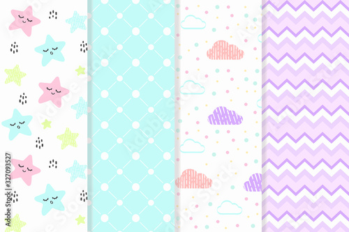 Baby theme pattern pastel colour