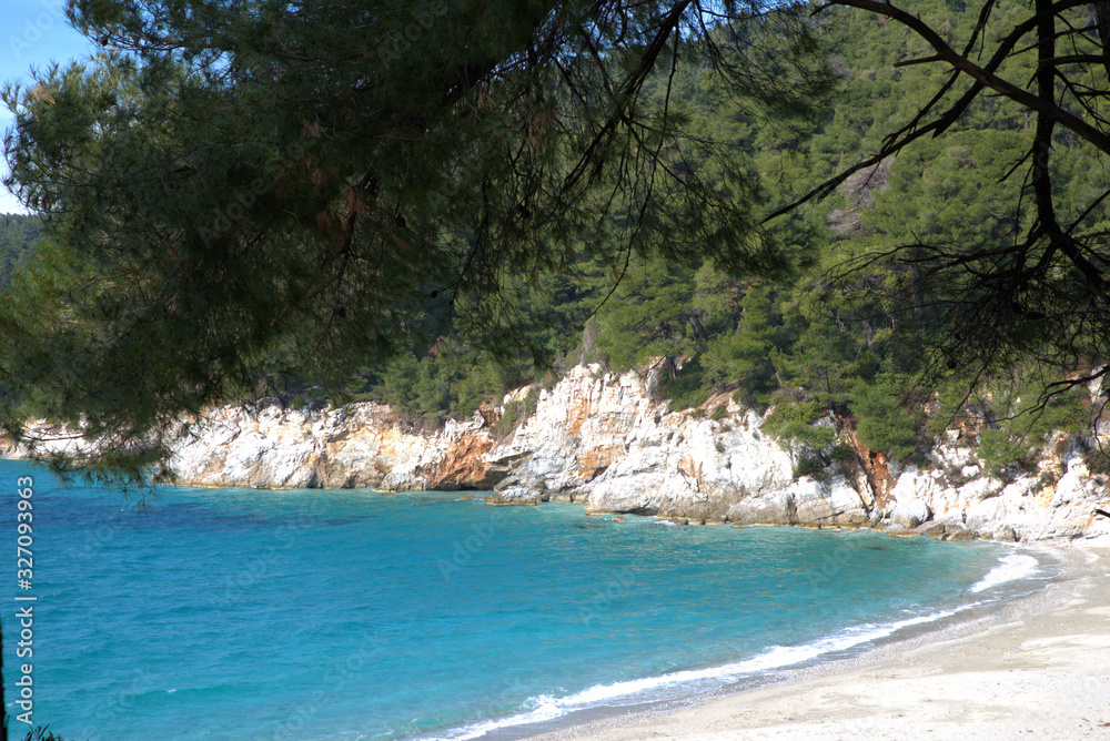 kastani beach , Skopelos island , Sporades , Greece