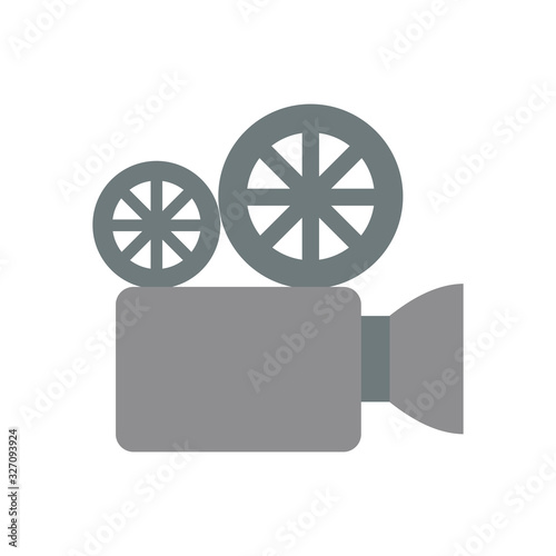 Isolated movie videocamera flat style icon vector design