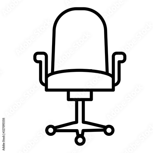 Office chair icon vector