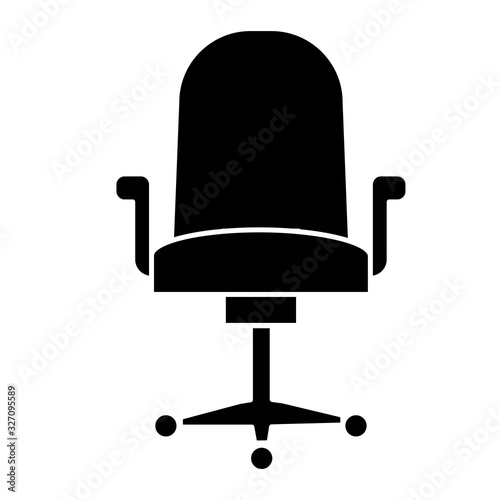 Office chair icon vector