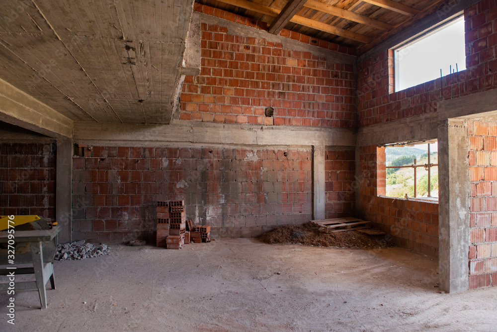 interior of construction site