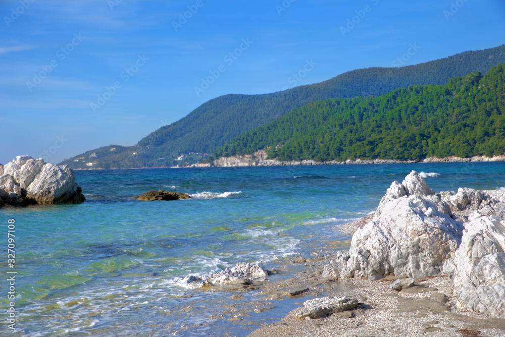 Milia beach . Skopelos island . Sporades , Greece Beutiful beaches 