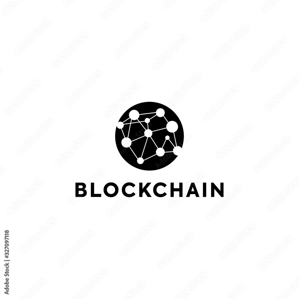 Blockchain Logo Template. Technology Vector Design. Cryptocurrency Illustration Blockchain Logo Template. Technology Vector Design. Cryptocurrency Illustration