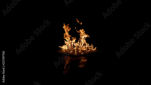 fire on black background © Moises
