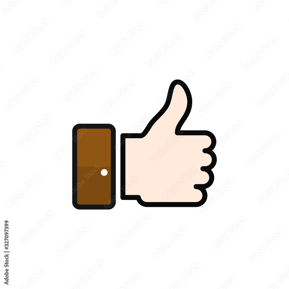 New Like icon isolated on a white background. In trendy paper art style. Thumb up Vector Illustration. Eps10 New Like icon isolated on a white background. In trendy paper art style. Thumb up Vector Illustration. Eps10