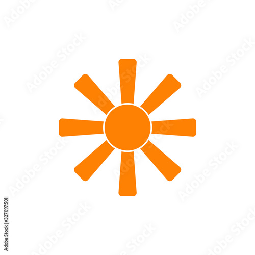 Fan logo vector stock illustration