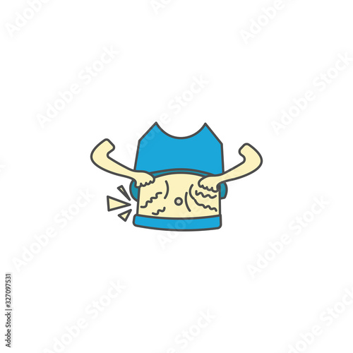 Hungry icon design template fits in Ramadan