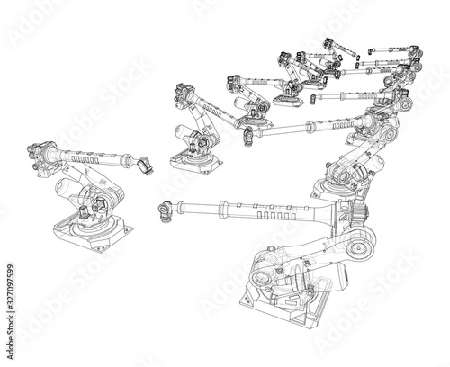 A industral robots manipulators