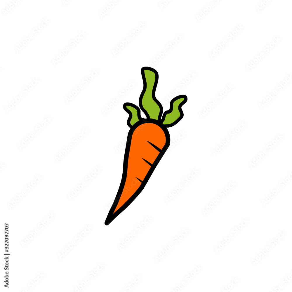 Carrot vegetable logo design icon vector template Carrot vegetable logo design icon vector template