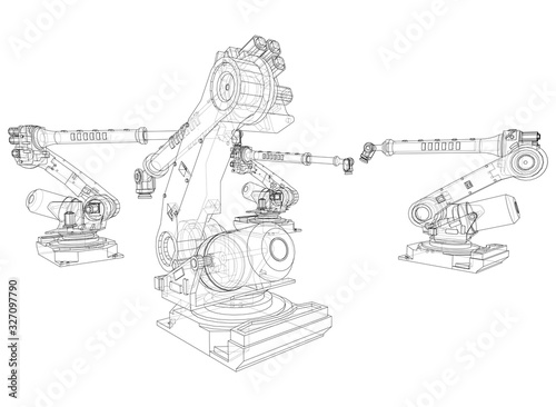 A industral robots manipulators