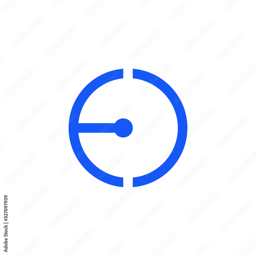 Circle technology vector logo. Electric logo, icon. Stock illustration Circle technology vector logo. Electric logo, icon. Stock illustration