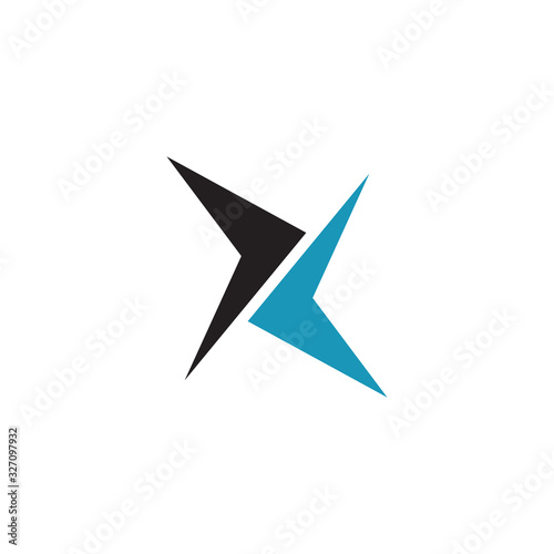 Free Download X letter initial icon logo design vector template - GFXLoad